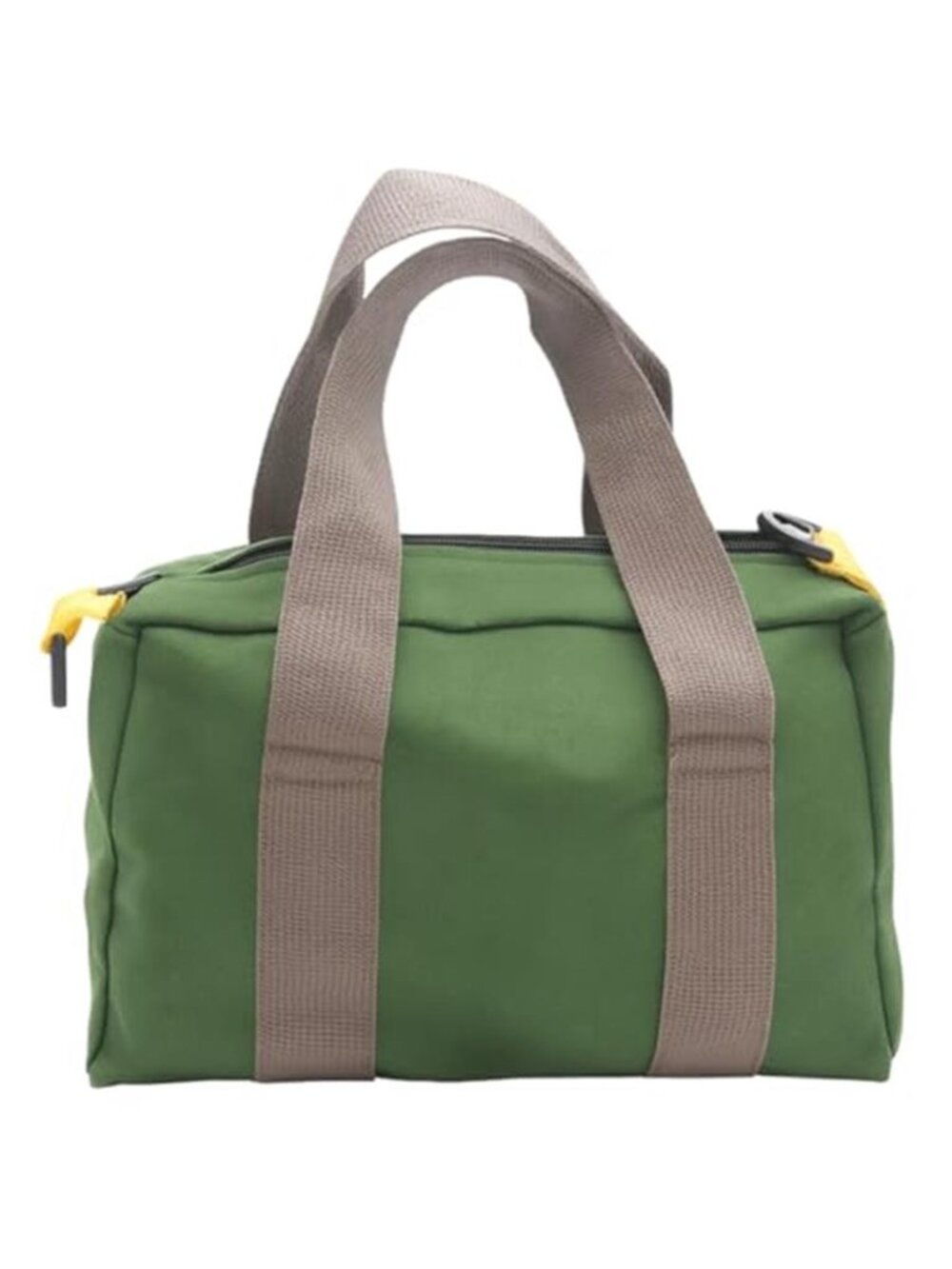 Canvas Tool Bag Wide Mouth Tool Tote Heavy Duty Zipper Storage Organizer Green